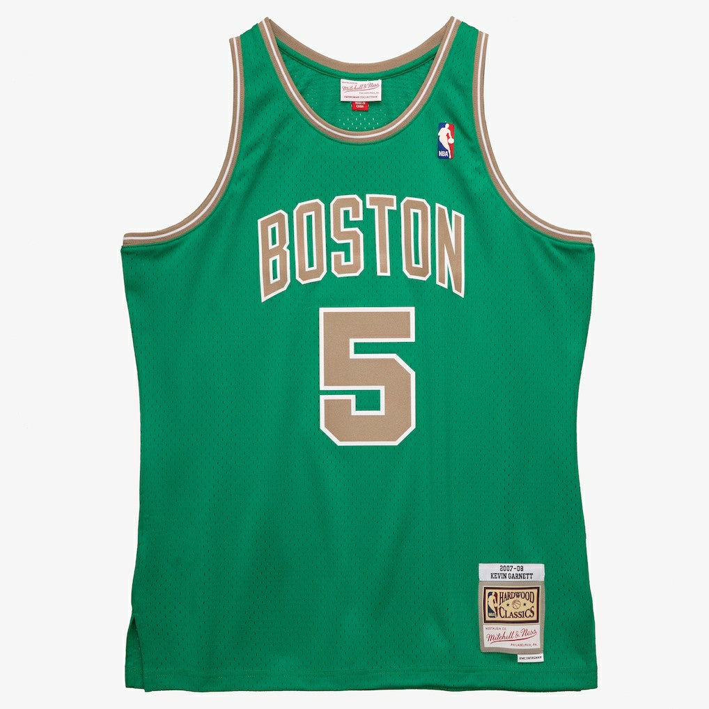 Mitchell & Ness - Kevin Garnett Boston Celtics 2007-08 Hardwood Classics Swingman Jersey - Kelly Green