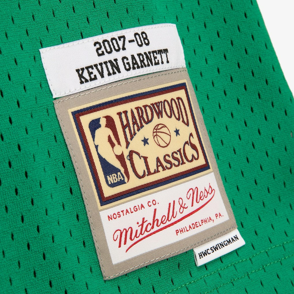 Mitchell & Ness - Kevin Garnett Boston Celtics 2007-08 Hardwood Classics Swingman Jersey - Kelly Green
