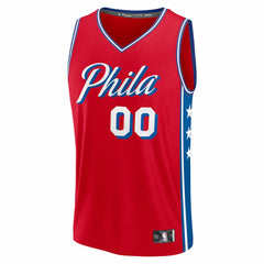 Fanatics - Philadelphia 76ers Fastbreak Custom Jersey - Statement Edition - Red