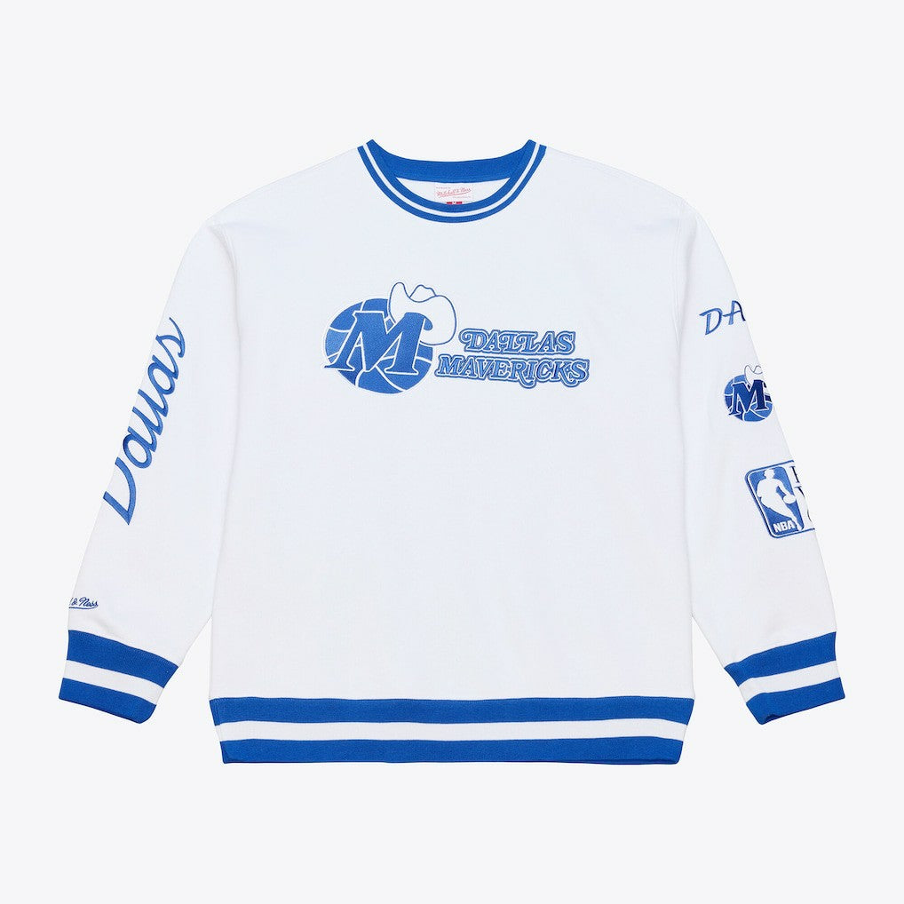 Mitchell & Ness - Dallas Mavericks Arctic Fleece Sweatshirt - White