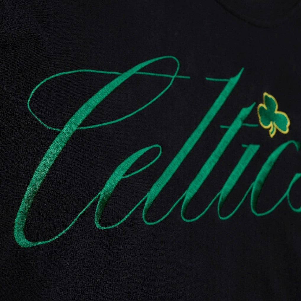 Mitchell & Ness - Boston Celtics Women's Hardwood Classics Script Lightweight Sweatshirt - Black