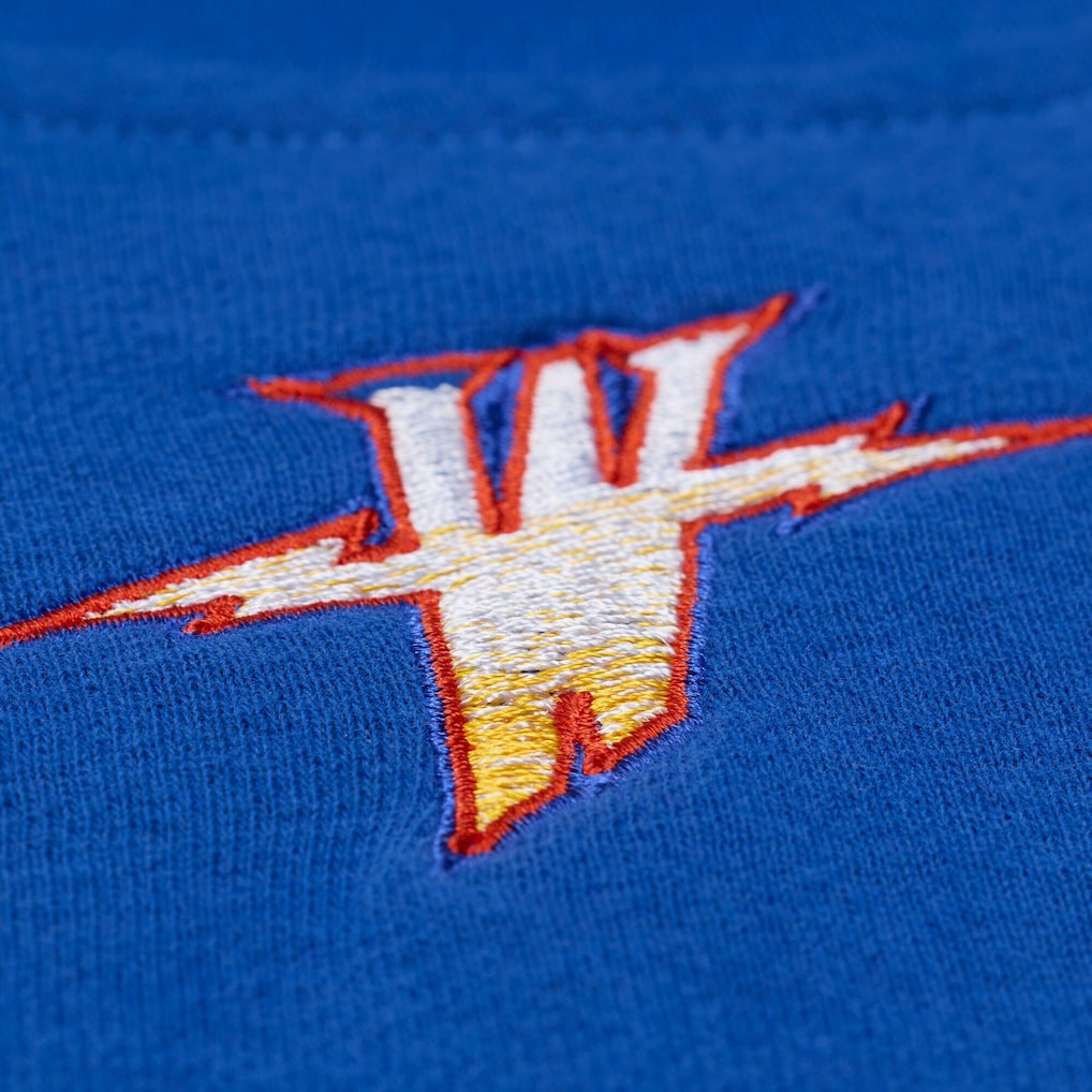 Mitchell & Ness - Golden State Warriors Women's Hardwood Classics Script Lightweight Sweatshirt - Royal