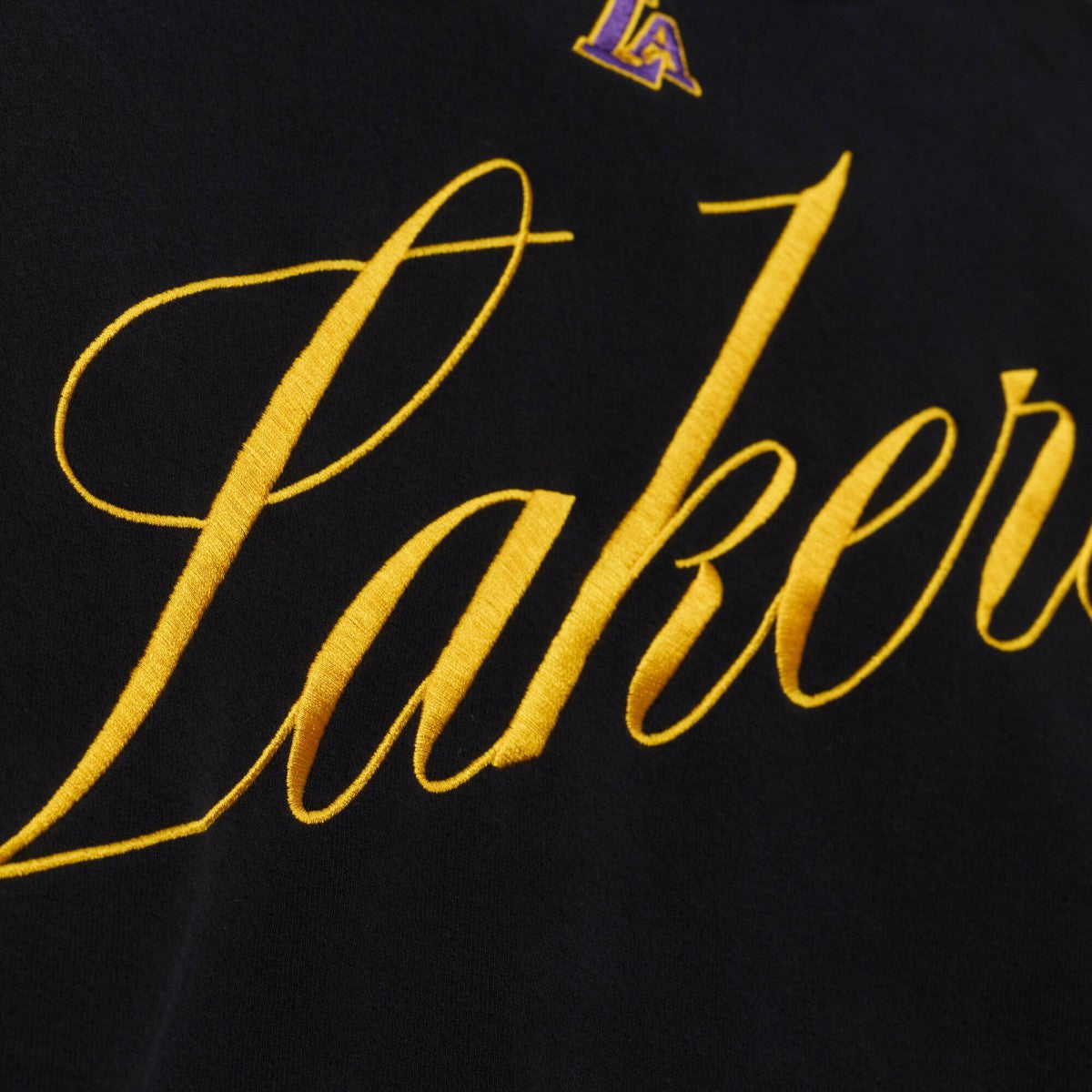 Mitchell & Ness - Los Angeles Lakers Women's Hardwood Classics Script Lightweight Sweatshirt - Black