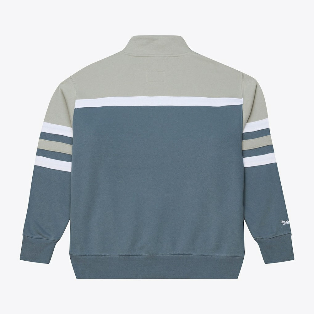 Mitchell & Ness - Chicago Bulls Thunderstorm Head Coach Quarter-Zip Jacket - Blue
