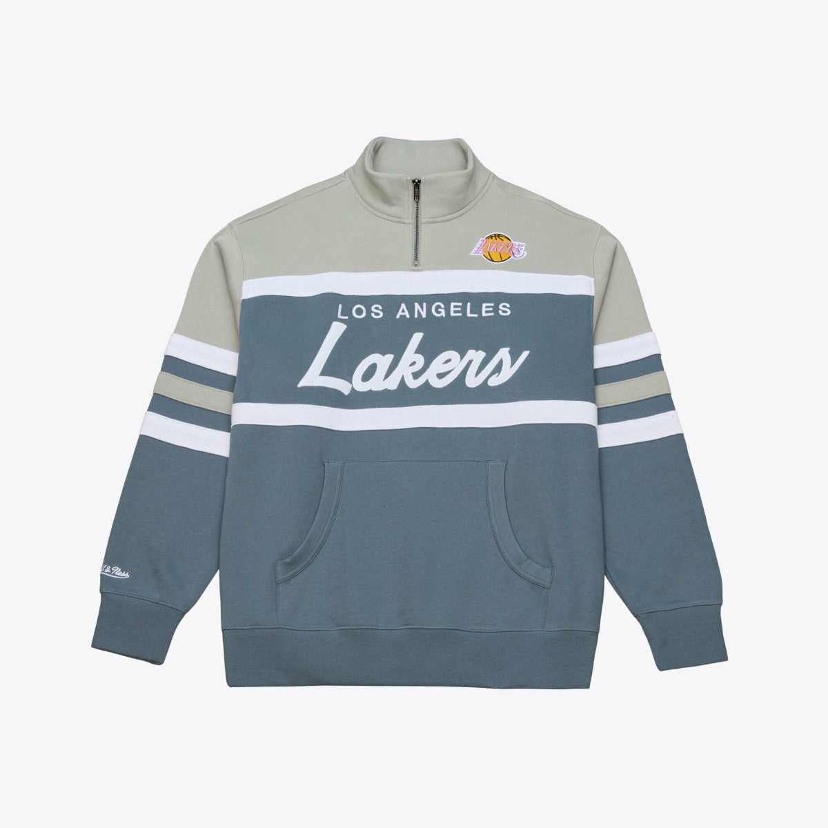 Mitchell & Ness - Los Angeles Lakers Thunderstorm Head Coach Quarter-Zip Jacket - Blue