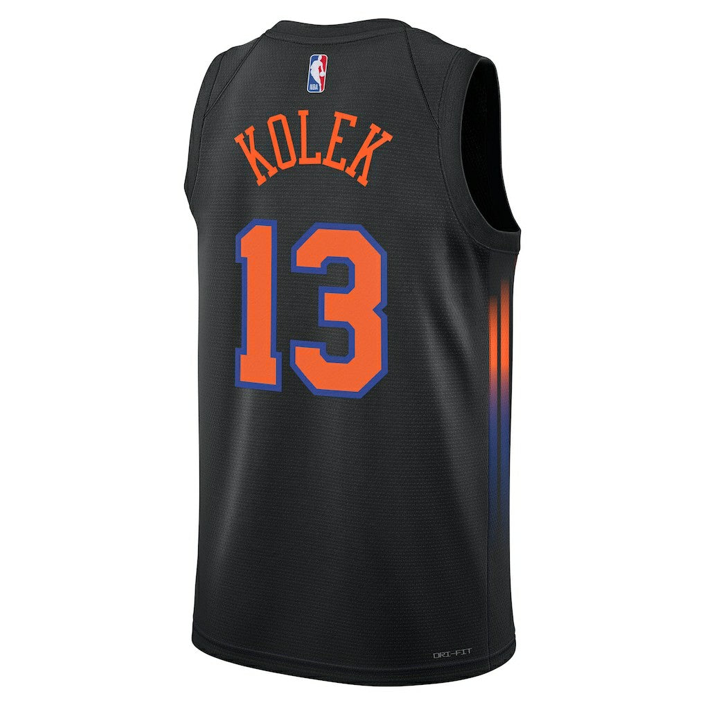 NBA - Tyler Kolek New York Knicks Jordan Brand Unisex Swingman Jersey - Statement Edition - Black