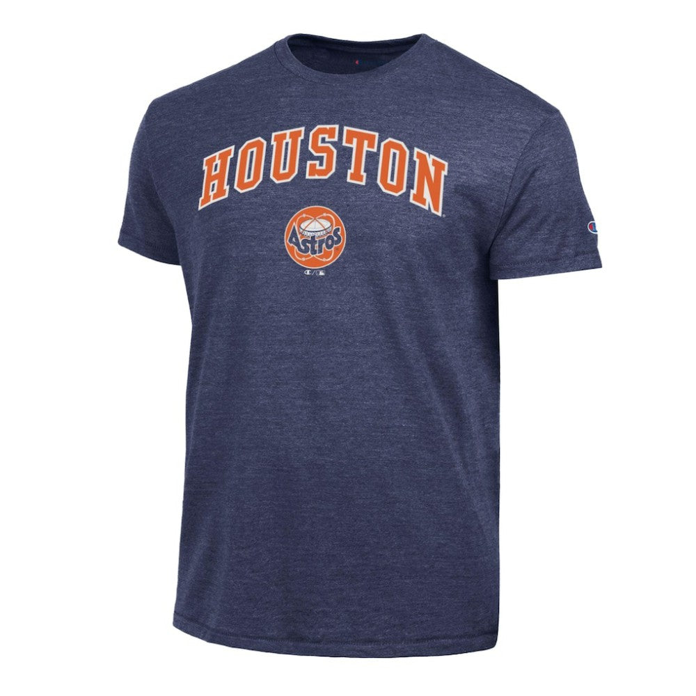 Houston Astros Champion Cooperstown Wordmark Lockup Tri-Blend T-Shirt discount