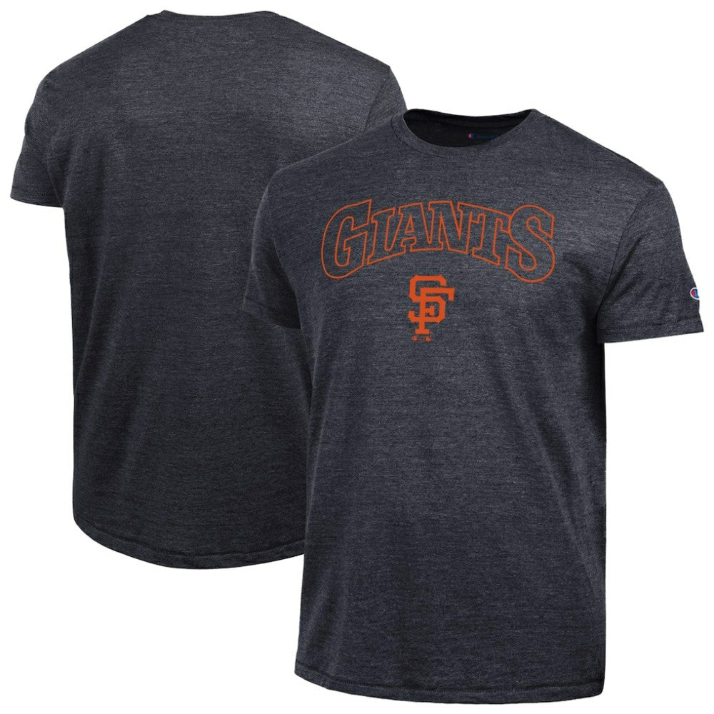 San Francisco Giants Champion Cooperstown Wordmark Lockup Tri-Blend T-Shirt On Sale
