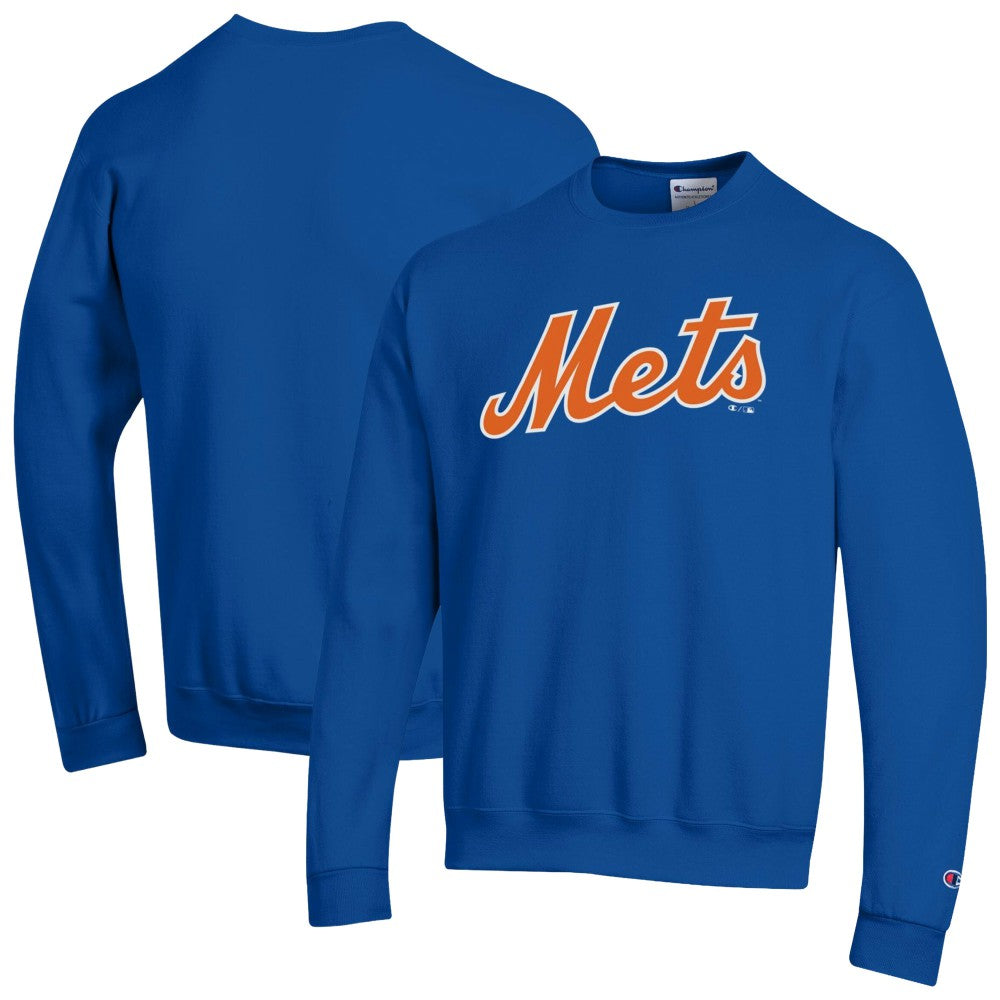 New York Mets Champion Powerblend Wordmark Sweatshirt Sale