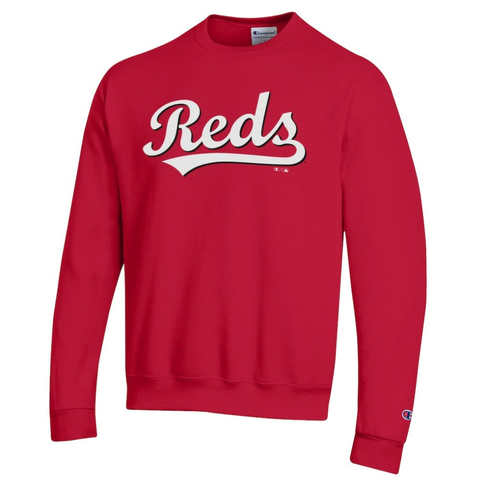 Cincinnati Reds Champion Powerblend Wordmark Sweatshirt Online