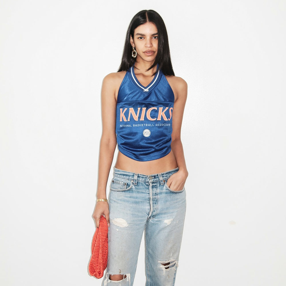 NBA - New York Knicks Off Season x NBA Women's Halter Top - Blue