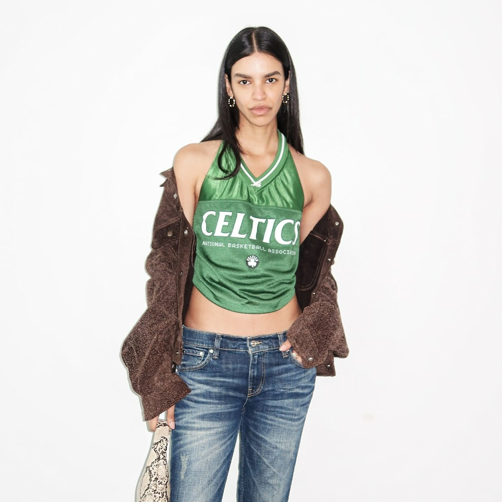 NBA - Boston Celtics Off Season x NBA Women's Halter Top - Kelly Green