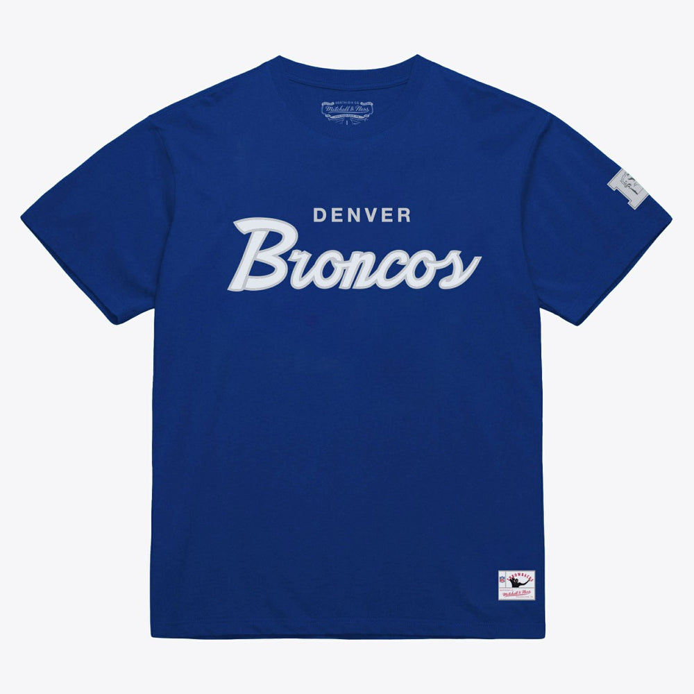 Denver Broncos Head Coach Classic T-Shirt Royal - Mitchell & Ness