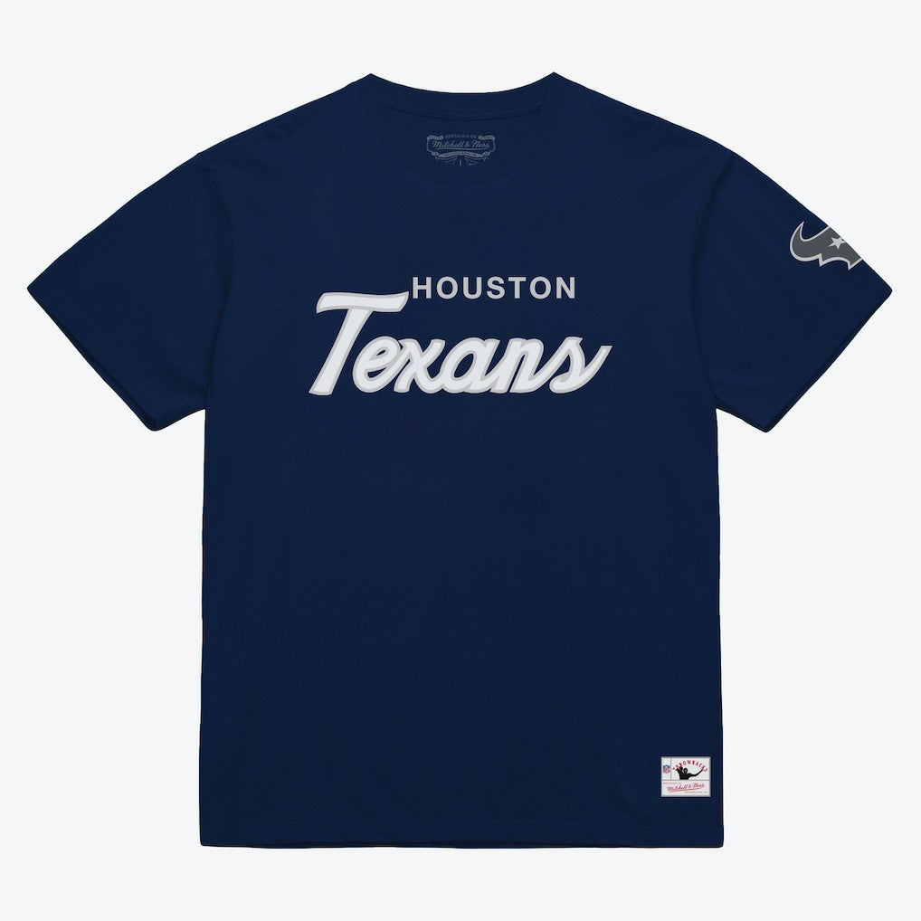 Houston Texans Head Coach Classic T-Shirt Navy - Mitchell & Ness