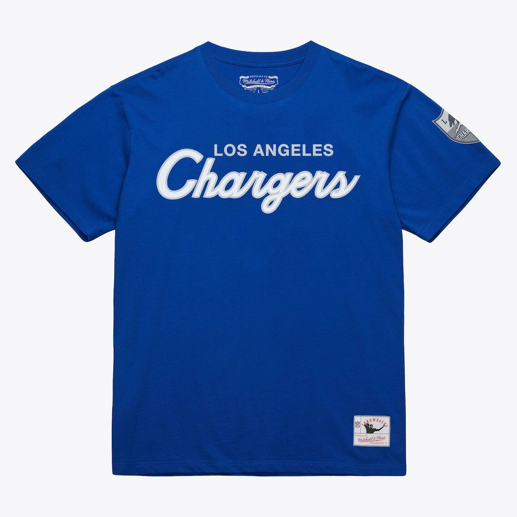 Los Angeles Chargers Head Coach Classic T-Shirt Royal - Mitchell & Ness