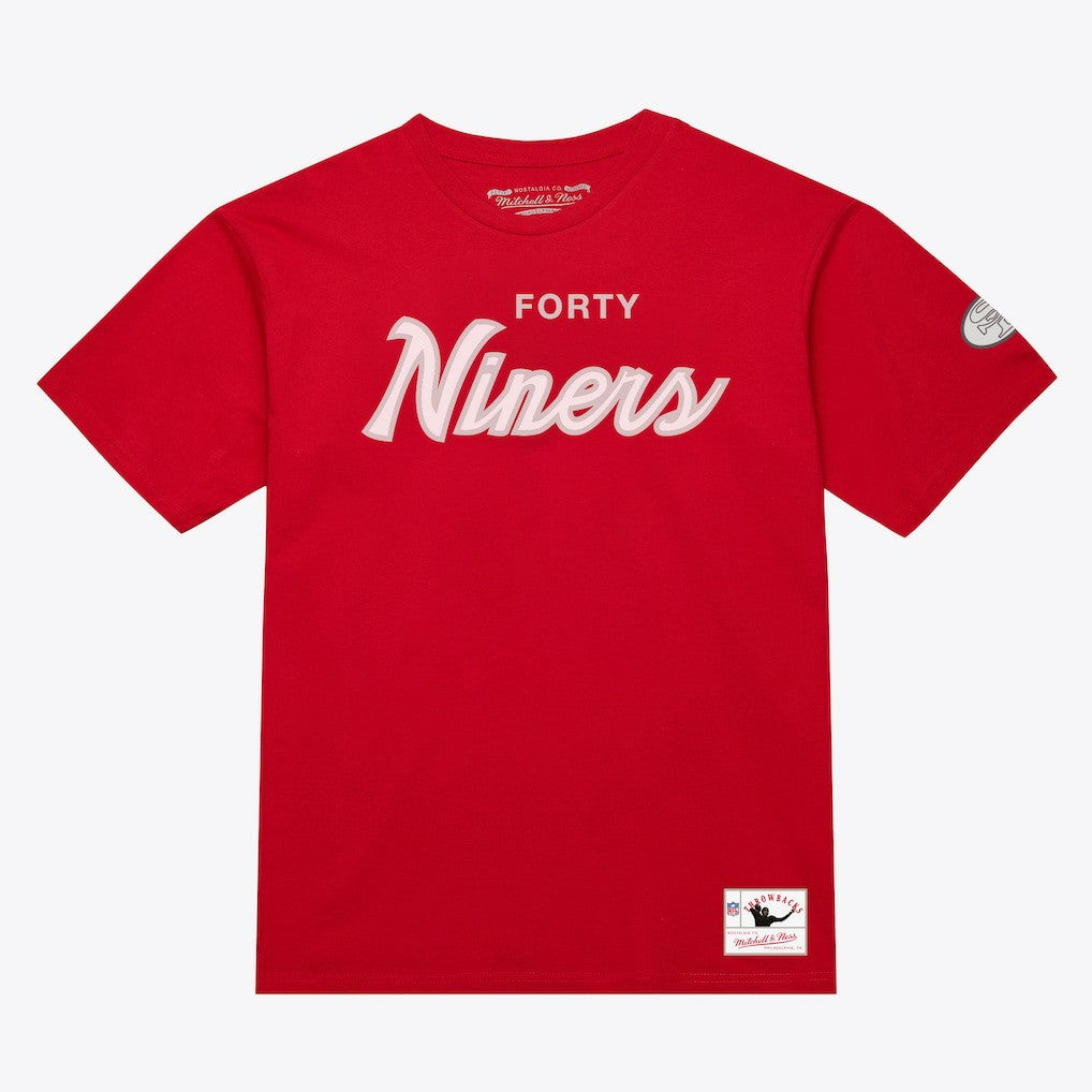 San Francisco 49ers Head Coach Classic T-Shirt Scarlet - Mitchell & Ness