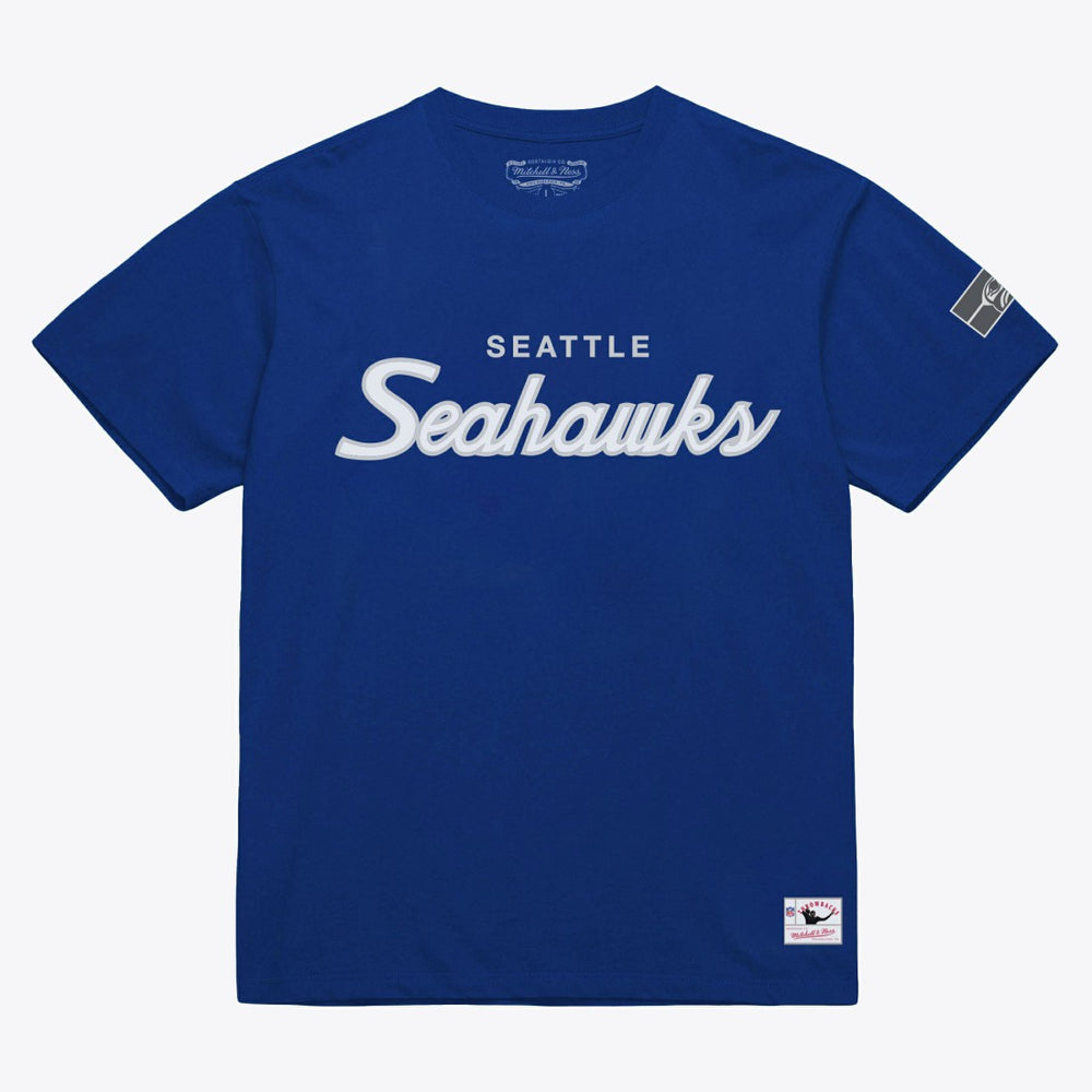 Seattle Seahawks Head Coach Classic T-Shirt Royal - Mitchell & Ness