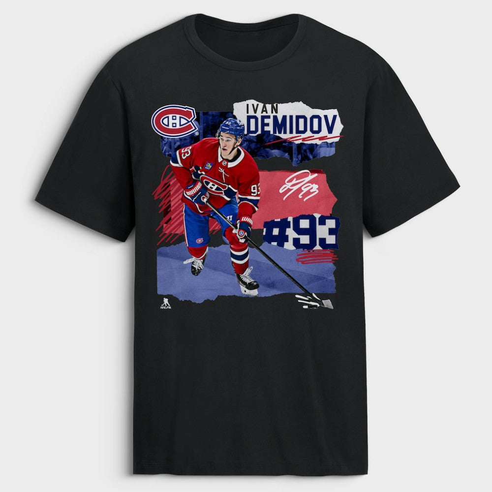 Ivan Demidov Montreal Canadiens - Fresh Ice T-Shirt Black