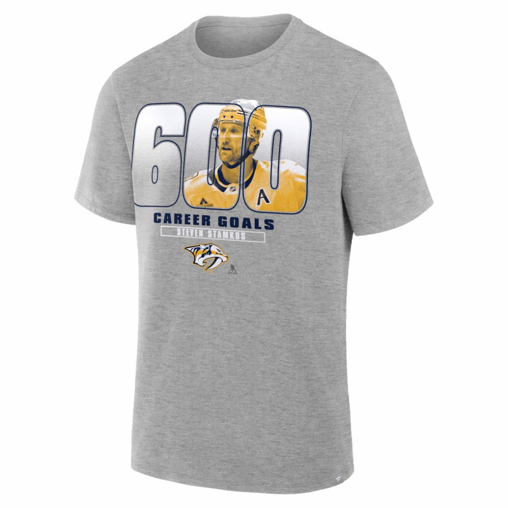 Steven Stamkos Nashville Predators - 600th Career Goal T-Shirt Gray