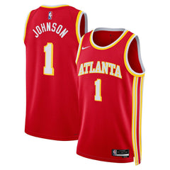 Nike - Jalen Johnson Atlanta Hawks Unisex Swingman Jersey - Icon Edition - Red
