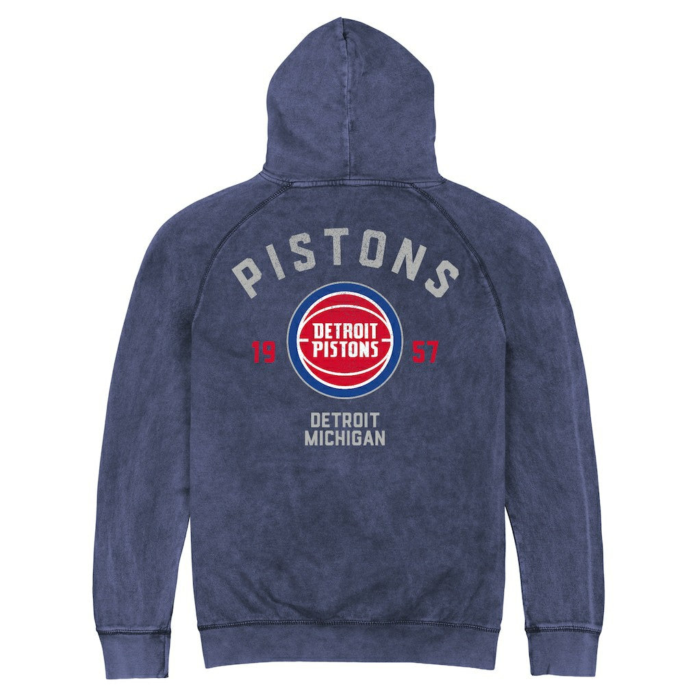 NBA - Detroit Pistons Stadium Essentials Unisex Get Back Vintage Raglan Hoodie - Blue