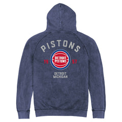NBA - Detroit Pistons Stadium Essentials Unisex Get Back Vintage Raglan Hoodie - Blue