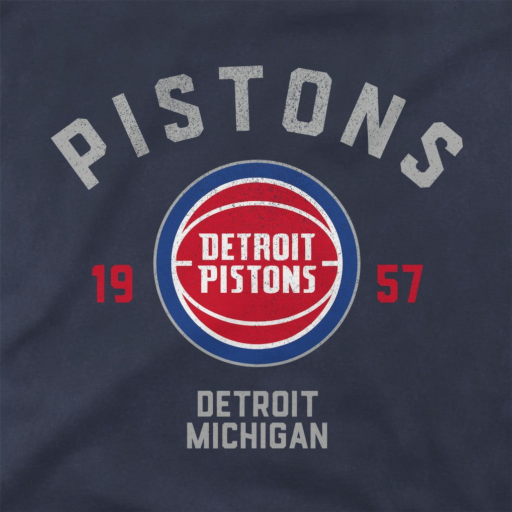NBA - Detroit Pistons Stadium Essentials Unisex Get Back Vintage Raglan Hoodie - Blue