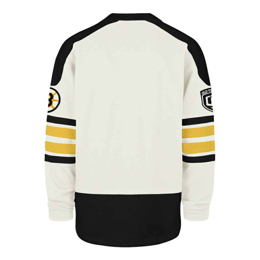 Boston Bruins '47 Pond Hockey Trio Eternal Lacer Sweatshirt Cream