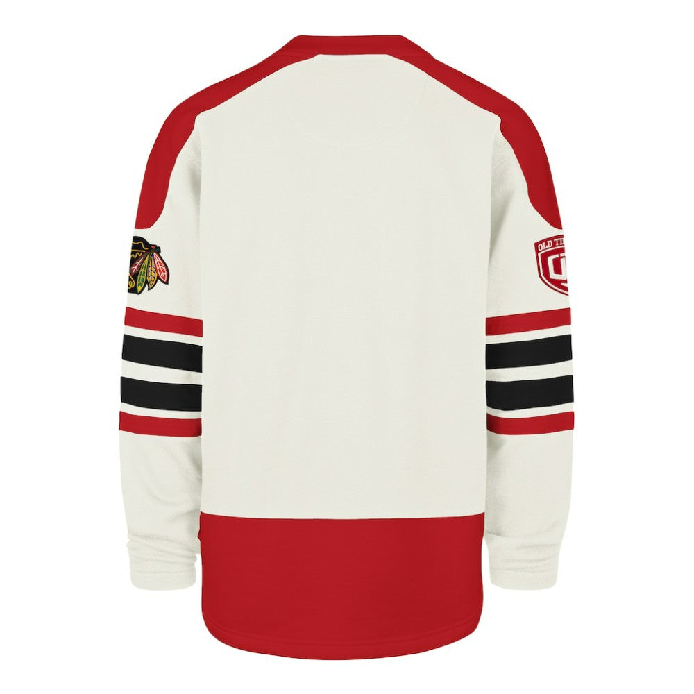 Chicago Blackhawks '47 Pond Hockey Trio Eternal Lacer Sweatshirt Cream