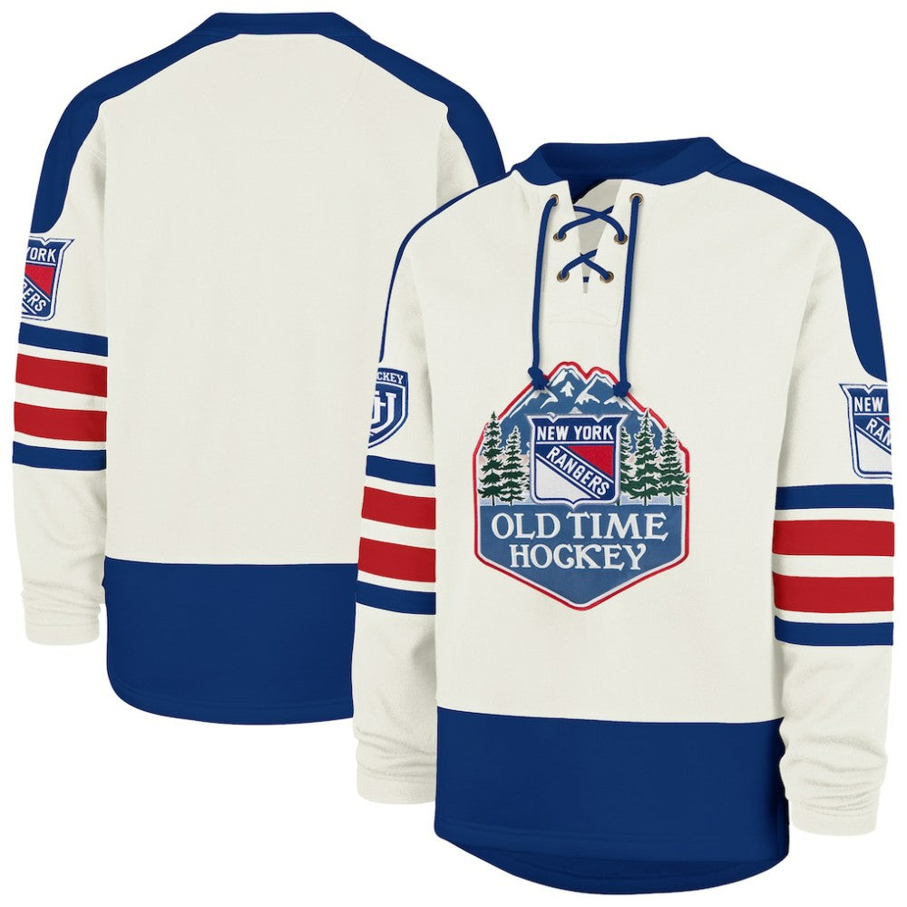 New York Rangers '47 Pond Hockey Trio Eternal Lacer Sweatshirt Cream