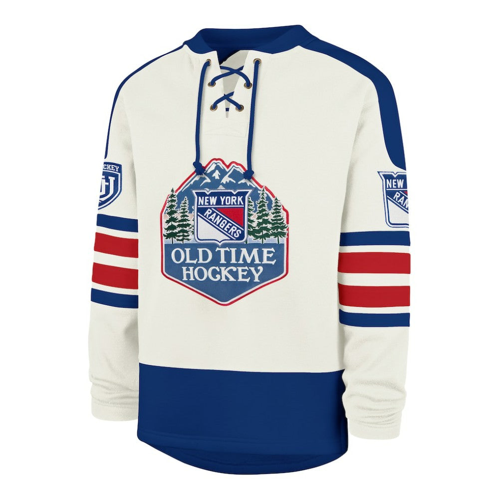 New York Rangers '47 Pond Hockey Trio Eternal Lacer Sweatshirt Cream