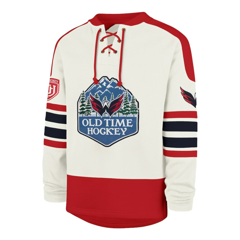 Washington Capitals '47 Pond Hockey Trio Eternal Lacer Sweatshirt Cream