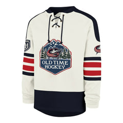 Columbus Blue Jackets - '47 Pond Hockey Trio Eternal Lacer Sweatshirt Cream