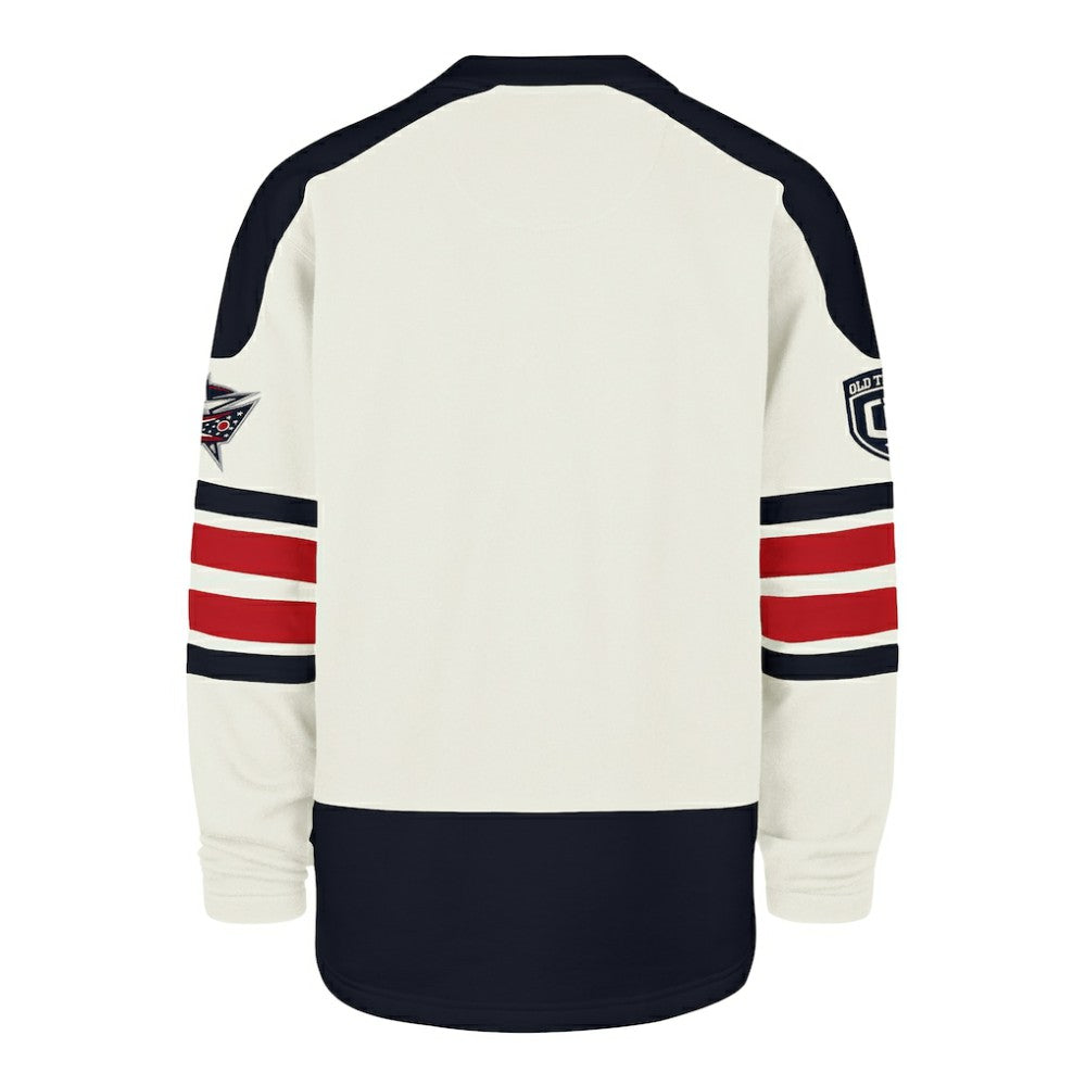 Columbus Blue Jackets - '47 Pond Hockey Trio Eternal Lacer Sweatshirt Cream