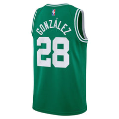 Nike - Hugo González Boston Celtics Unisex Swingman Jersey - Icon Edition - Kelly Green
