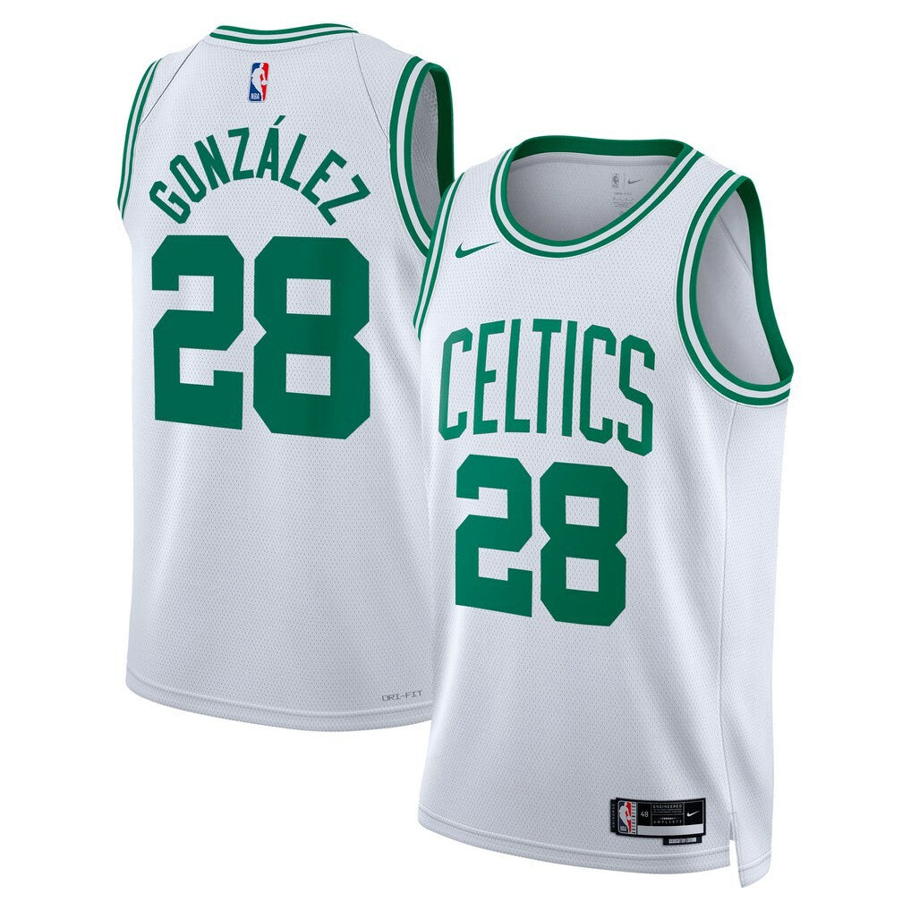 Nike - Hugo González Boston Celtics Unisex Swingman Jersey - Association Edition - White