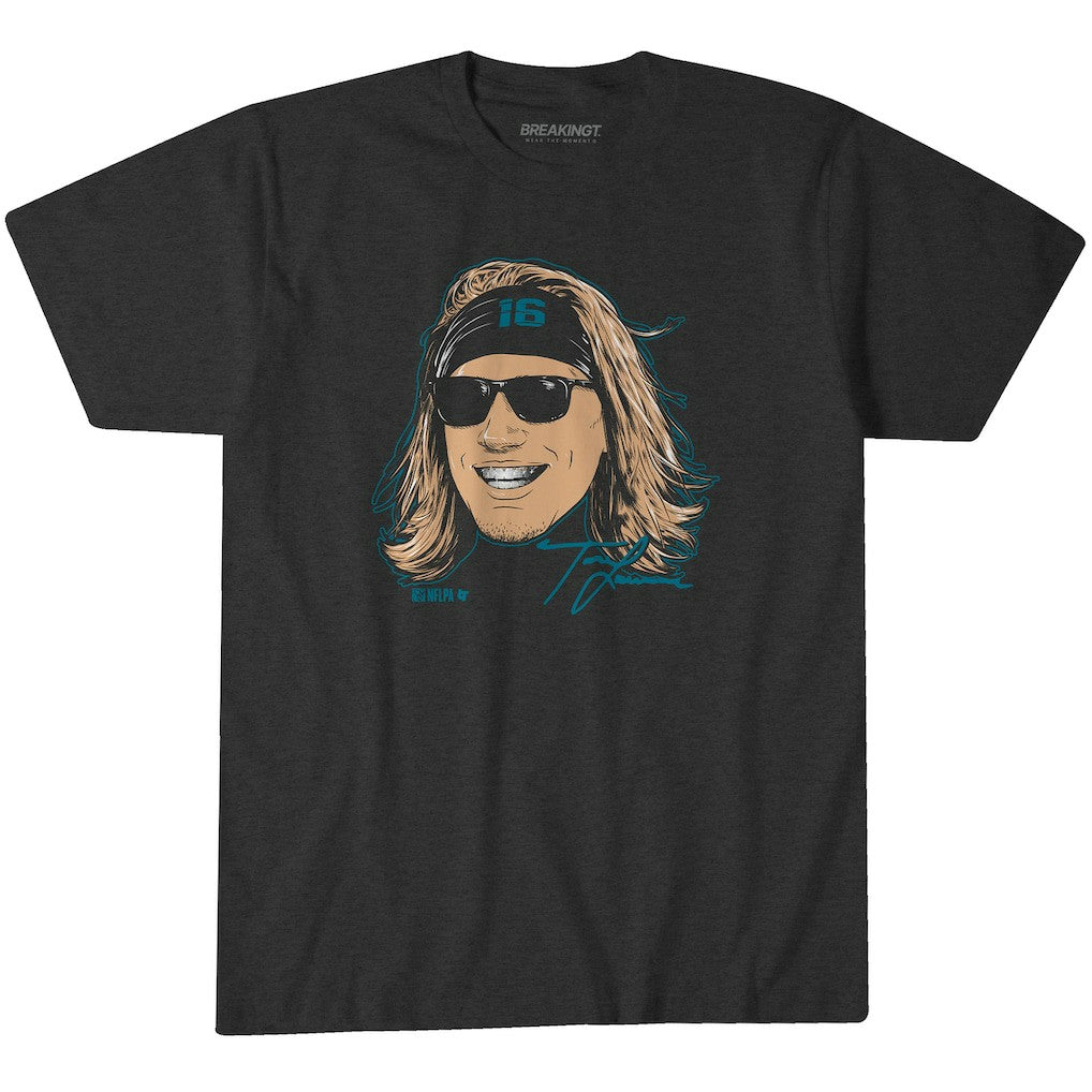 Trevor Lawrence Jacksonville Jaguars BreakingT Unisex Steezy Trev Graphic T-Shirt Charcoal - NFL