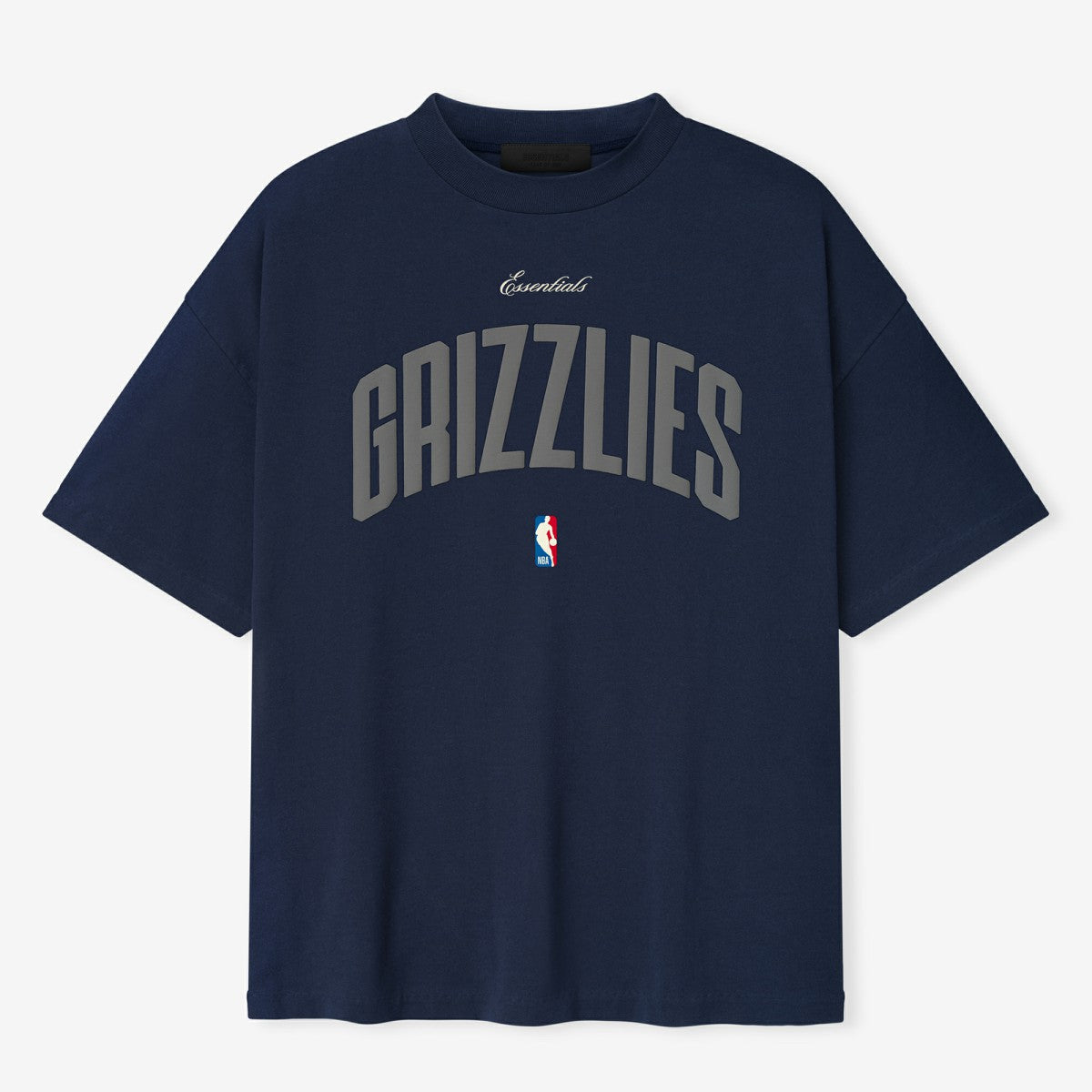 NBA - Memphis Grizzlies Fear of God x NBA Unisex 90s Fit T-Shirt - Navy