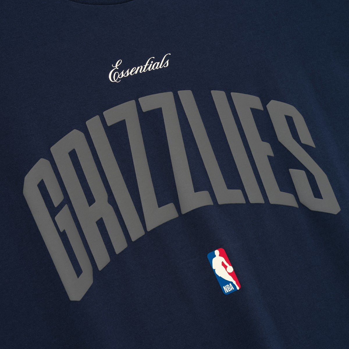 NBA - Memphis Grizzlies Fear of God x NBA Unisex 90s Fit T-Shirt - Navy