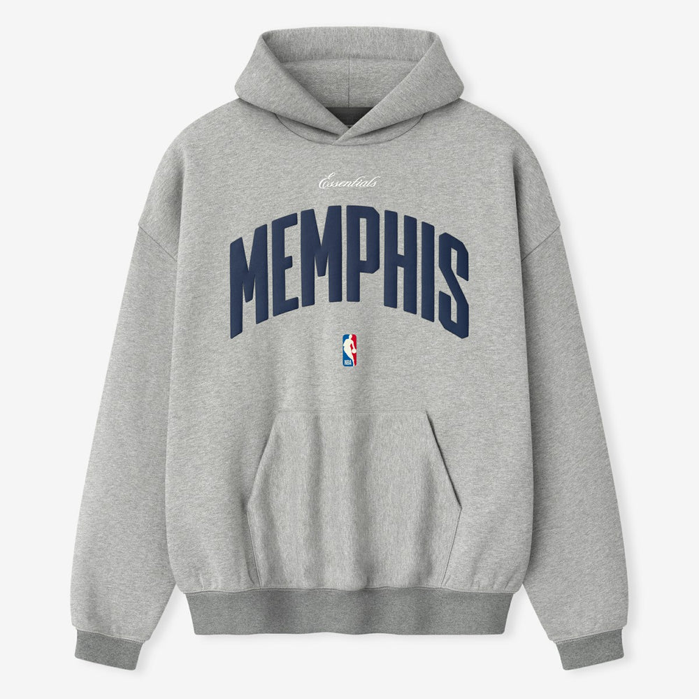 NBA - Memphis Grizzlies Fear of God x NBA Unisex 90s Hoodie - Heather Gray