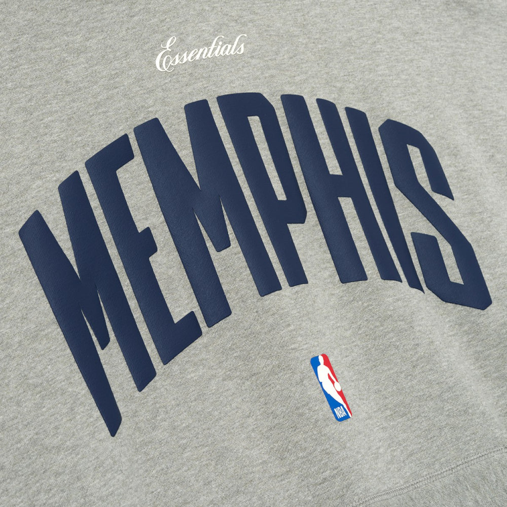 NBA - Memphis Grizzlies Fear of God x NBA Unisex 90s Hoodie - Heather Gray