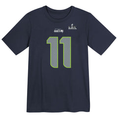 Jaxon Smith-Njigba Seattle Seahawks Preschool Super Bowl LX Patch Name & Number T-Shirt College Navy - Nike