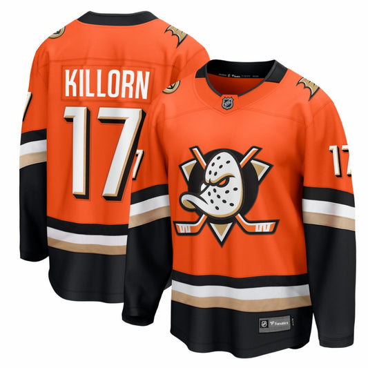 Alex Killorn Anaheim Ducks Fanatics Home Breakaway Jersey - Orange | NHL Jerseys