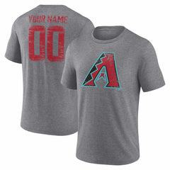 Arizona Diamondbacks Heritage Personalized Any Name & Number Tri-Blend T-Shirt discount