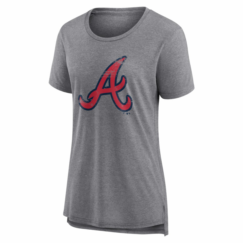 Atlanta Braves Women's Heritage Personalized Any Name & Number Tri-Blend T-Shirt Online
