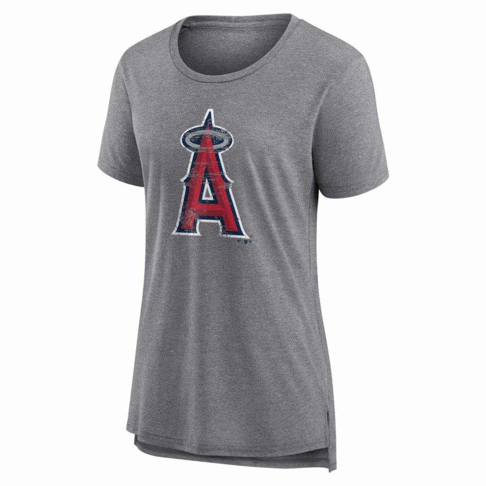 Los Angeles Angels Women's Heritage Personalized Any Name & Number Tri-Blend T-Shirt Near Me