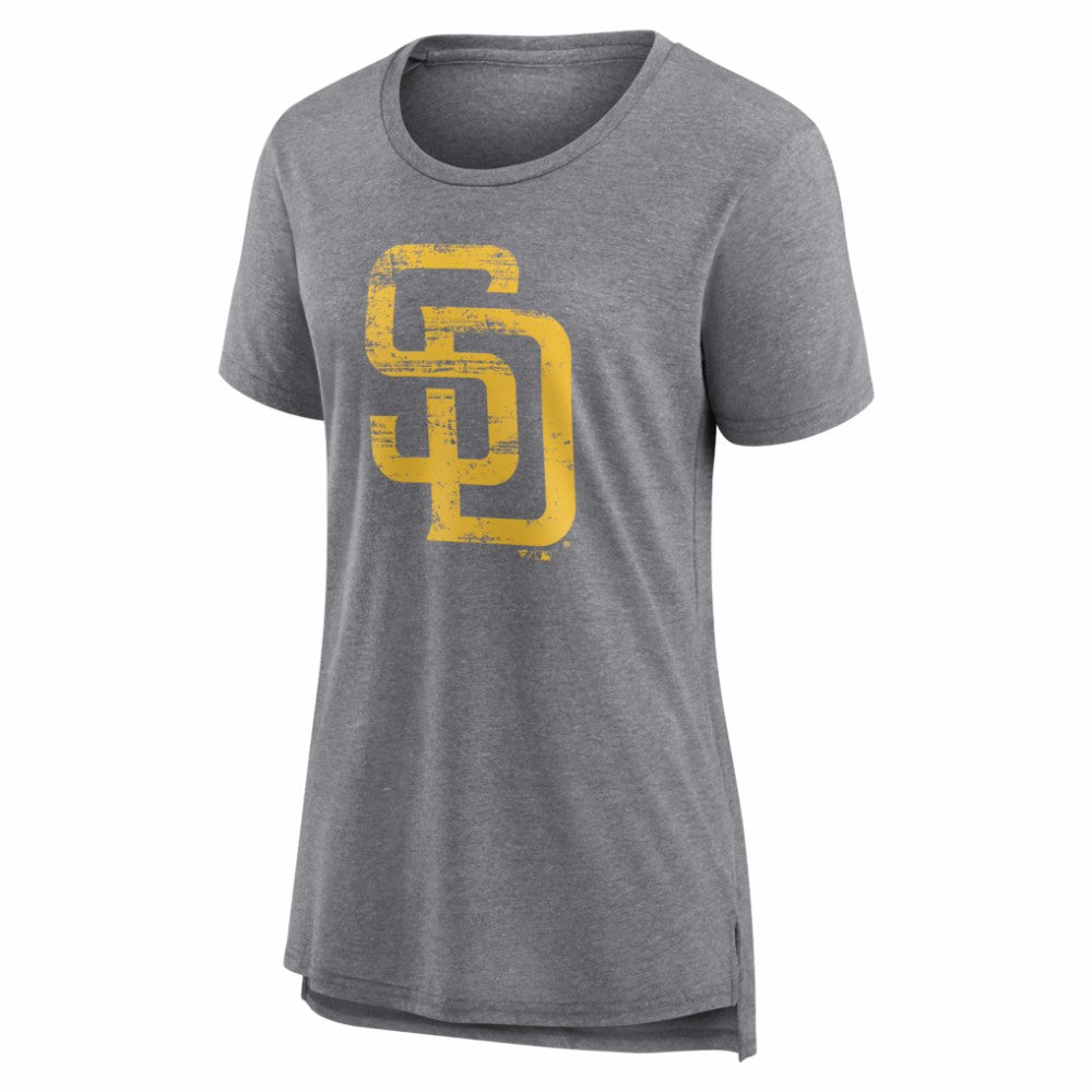 San Diego Padres Women's Heritage Personalized Any Name & Number Tri-Blend T-Shirt for sale