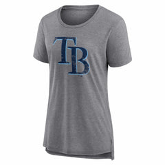 Tampa Bay Rays Women's Heritage Personalized Any Name & Number Tri-Blend T-Shirt Online