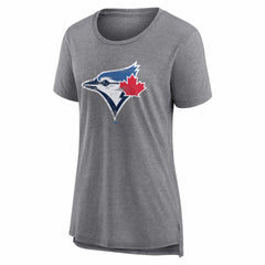 Toronto Blue Jays Women's Heritage Personalized Any Name & Number Tri-Blend T-Shirt Clearance