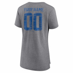 Toronto Blue Jays Women's Heritage Personalized Any Name & Number Tri-Blend T-Shirt Clearance